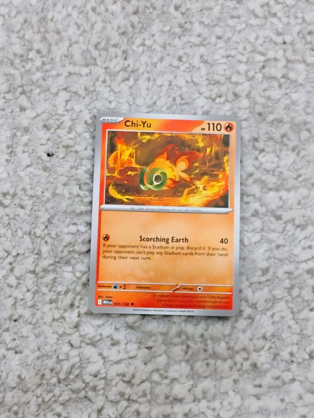 POKEMON TCG Card Chi Yu Mega Evolution 031/132 PZ
